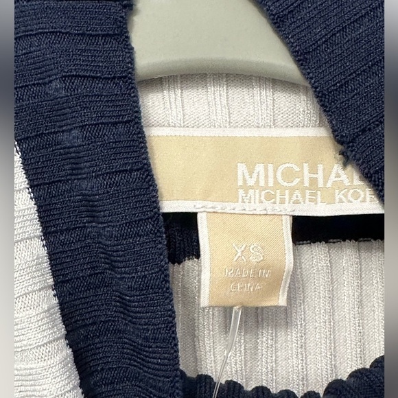 Michael Michael Kors Bodycon Sweater Dress 3/4 Sleeve Knitted Striped Size XS - Picture 3 of 4